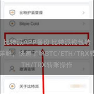 比特派APP备份 比特派钱包转账教程详解，快速了解BTC/ETH/TRX转账操作