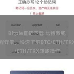 Bitpie直链下载 比特派钱包转账教程详解，快速了解BTC/ETH/TRX转账操作