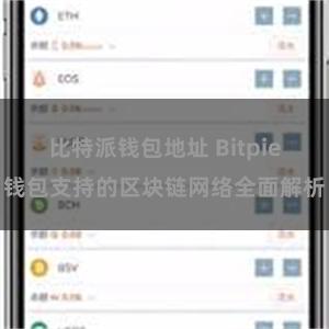 比特派钱包地址 Bitpie钱包支持的区块链网络全面解析