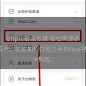 Bitpie安全教程 轻松管理多链资产，教你如何快速上手Bitpie钱包！