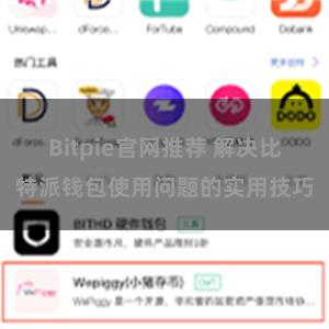 Bitpie官网推荐 解决比特派钱包使用问题的实用技巧