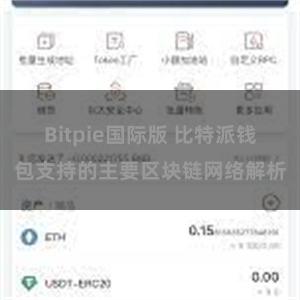 Bitpie国际版 比特派钱包支持的主要区块链网络解析