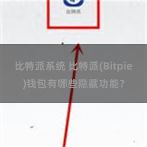 比特派系统 比特派(Bitpie)钱包有哪些隐藏功能？