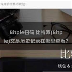 Bitpie扫码 比特派(Bitpie)交易历史记录在哪里查看？