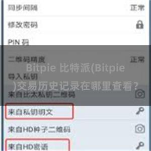 Bitpie 比特派(Bitpie)交易历史记录在哪里查看？