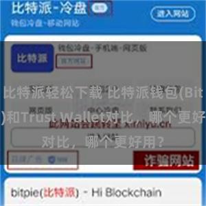 比特派轻松下载 比特派钱包(Bitpie)和Trust Wallet对比，哪个更好用？