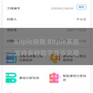 Bitpie转账 Bitpie系统支持多种数字货币交易