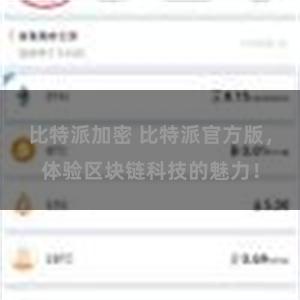 比特派加密 比特派官方版，体验区块链科技的魅力！