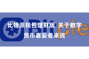 比特派钱包理财版  关于数字货币喜爱者来说